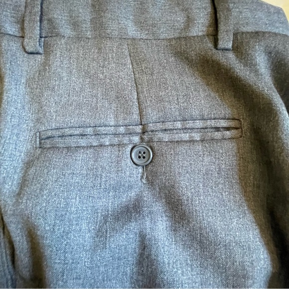 Men's Pazoni Made in Italy Gray Pleated Dress Pants 100% Wool - Size 33 - Picture 3 of 8